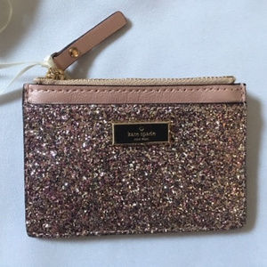 Kate Spade Sunset Lane Rose Gold Card Holder